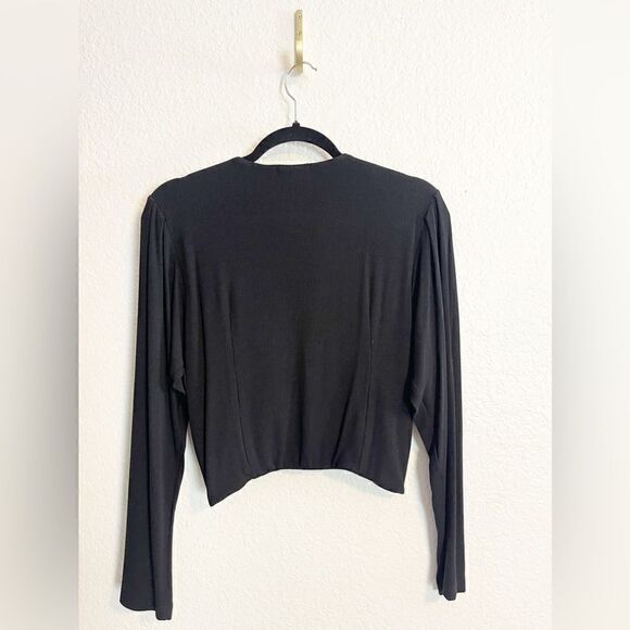 Revolve x LNA Sweater Rib Shrug sweater in Black Medium - Picture 3 of 7